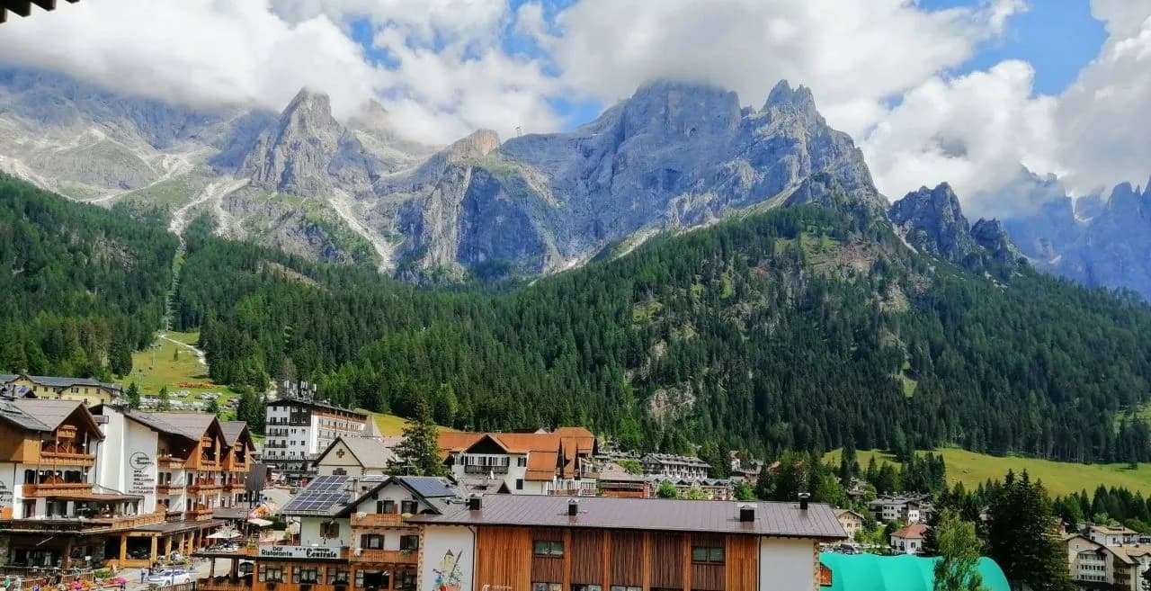 Pale Di San Martino - From Palazzo Sass Maor, Italy