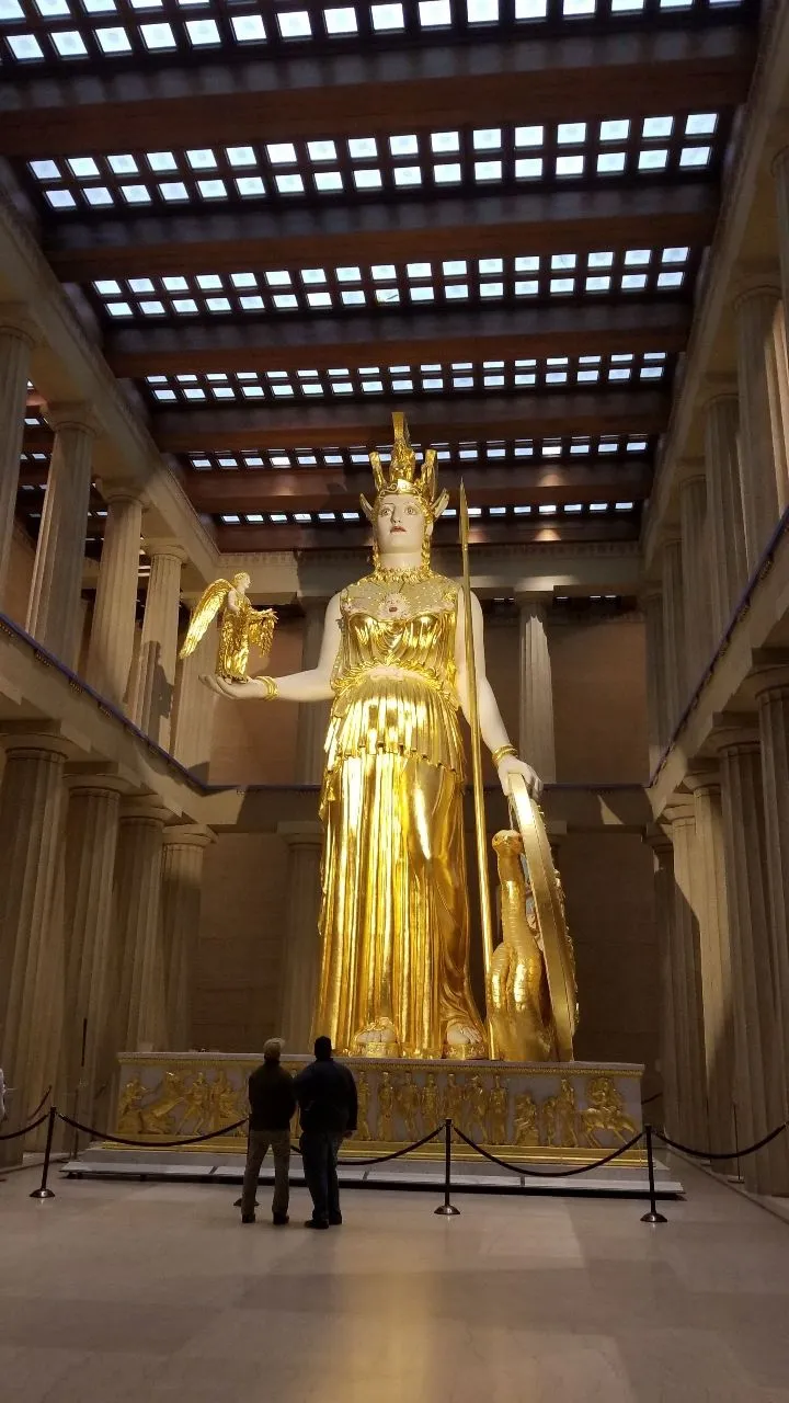 Athena Parthenos Statue - From Inside the Parthenon in Nashville, United States