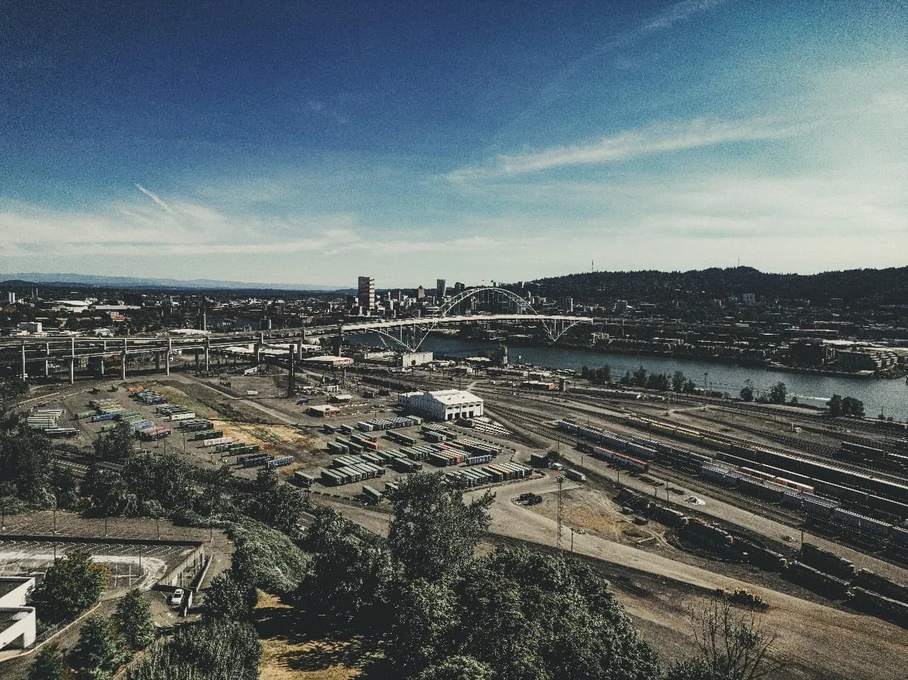 Fremont bridge - Від Overlook park - Drone, United States