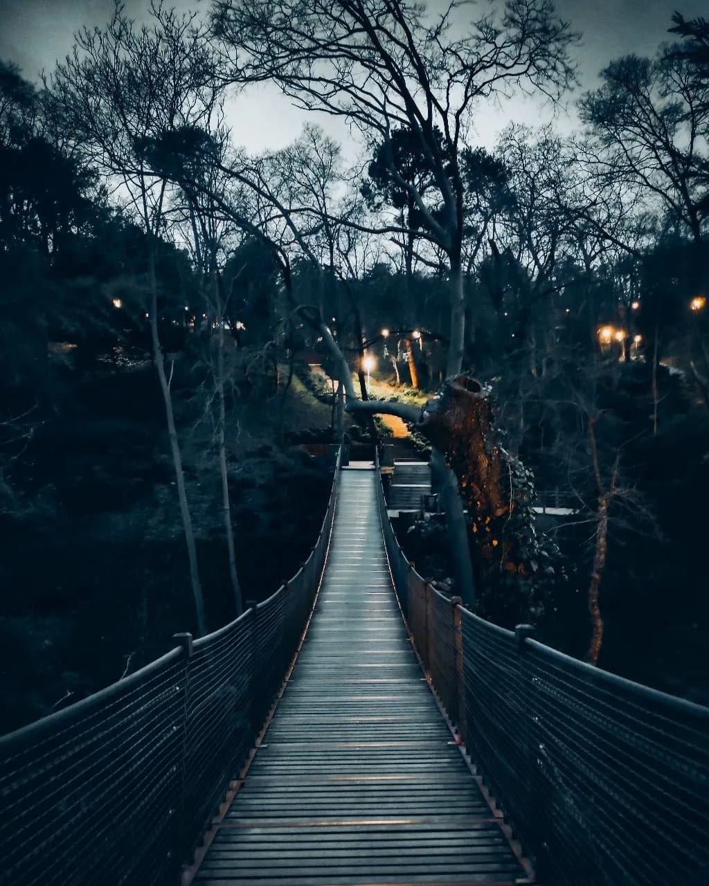 Wooden Bridge - Frá Yıldız Park on the bridge chain, Turkey