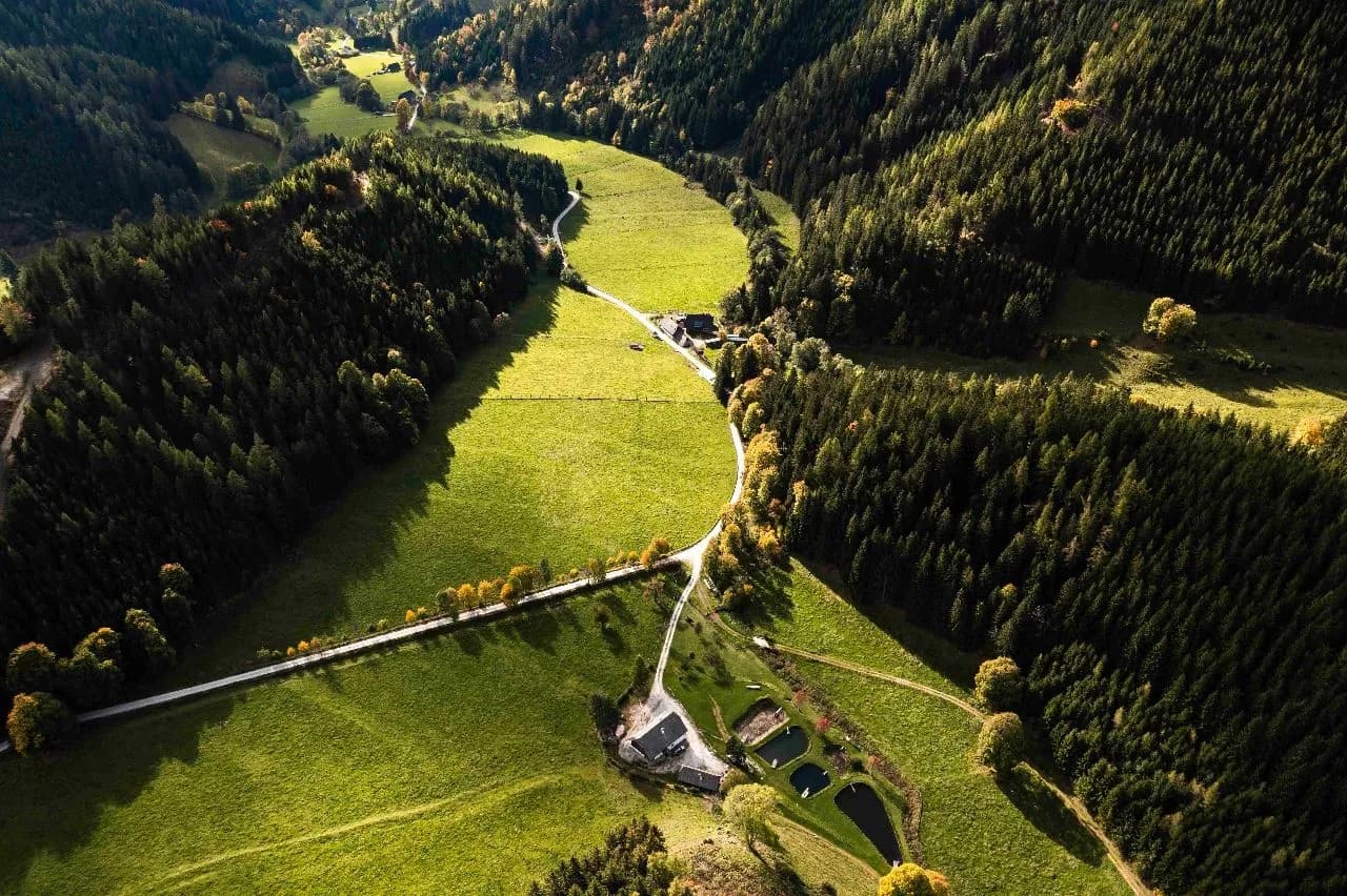 Blick auf Reitingau - 출발지 Drone, Austria