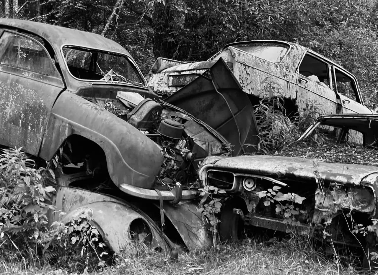 Ivan's junkyard car cemetery, Bastnäs - Sweden