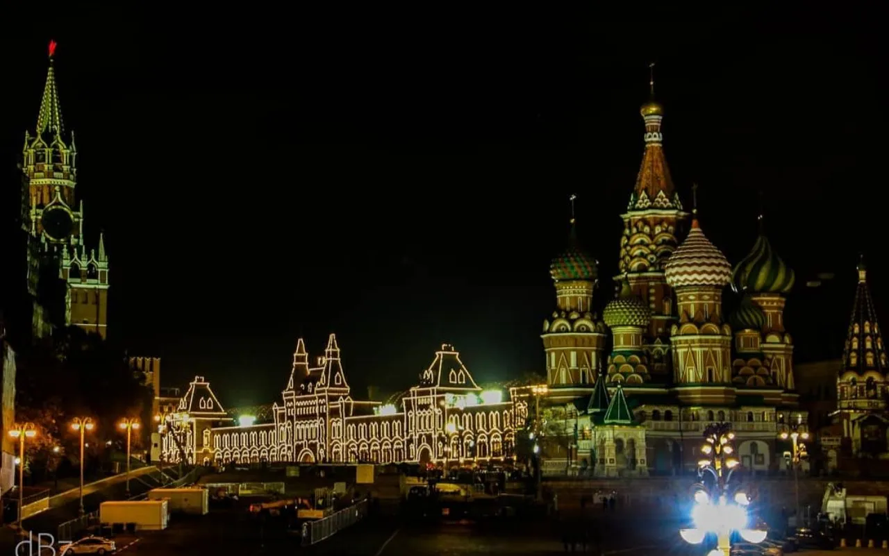 St. Basil's Cathedral - จาก Bolshoy Moskvoretsky Bridge, Russia