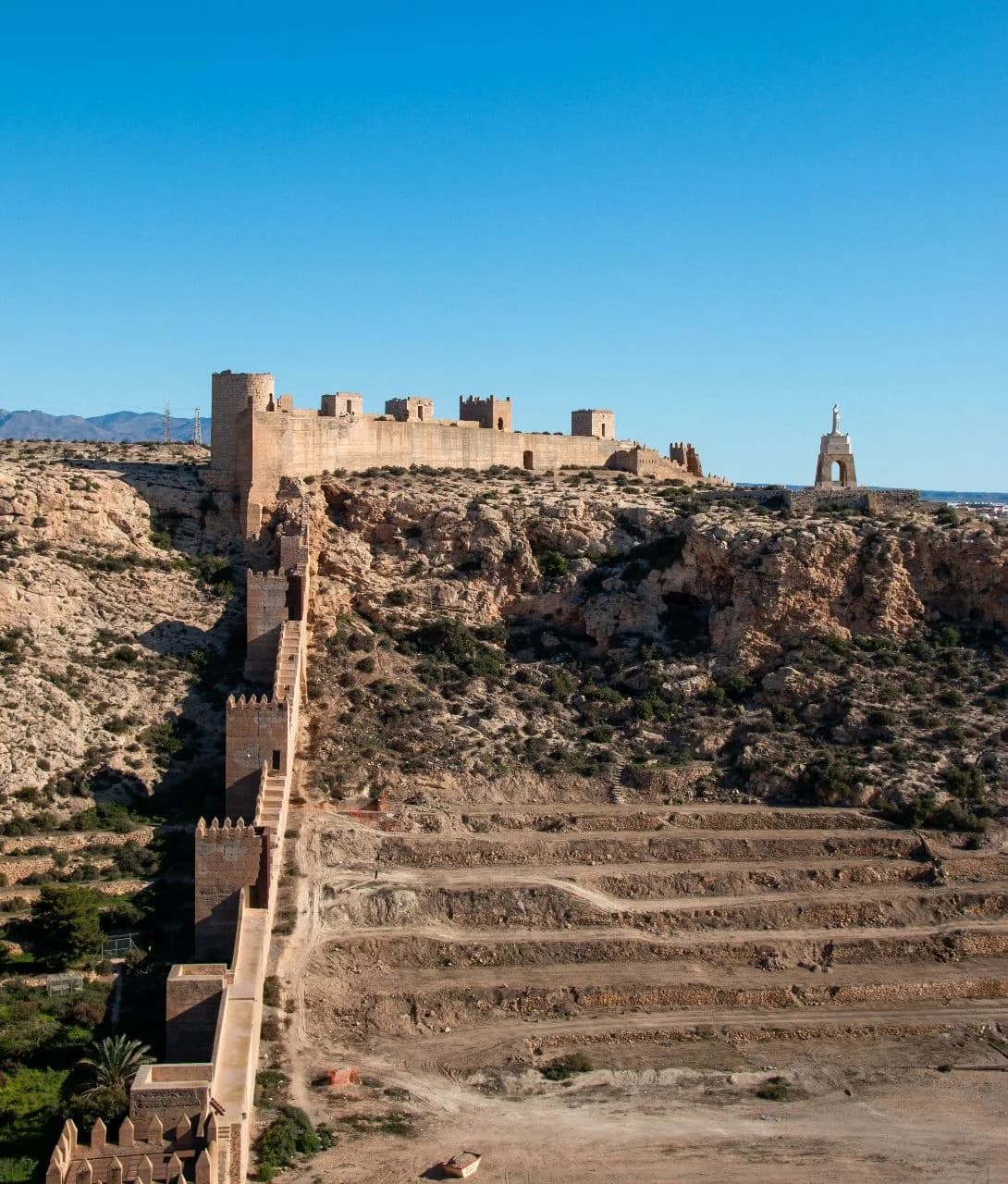 Muralla de Jairán - من Primer Recinto de la Alcazaba de Almeria, Spain