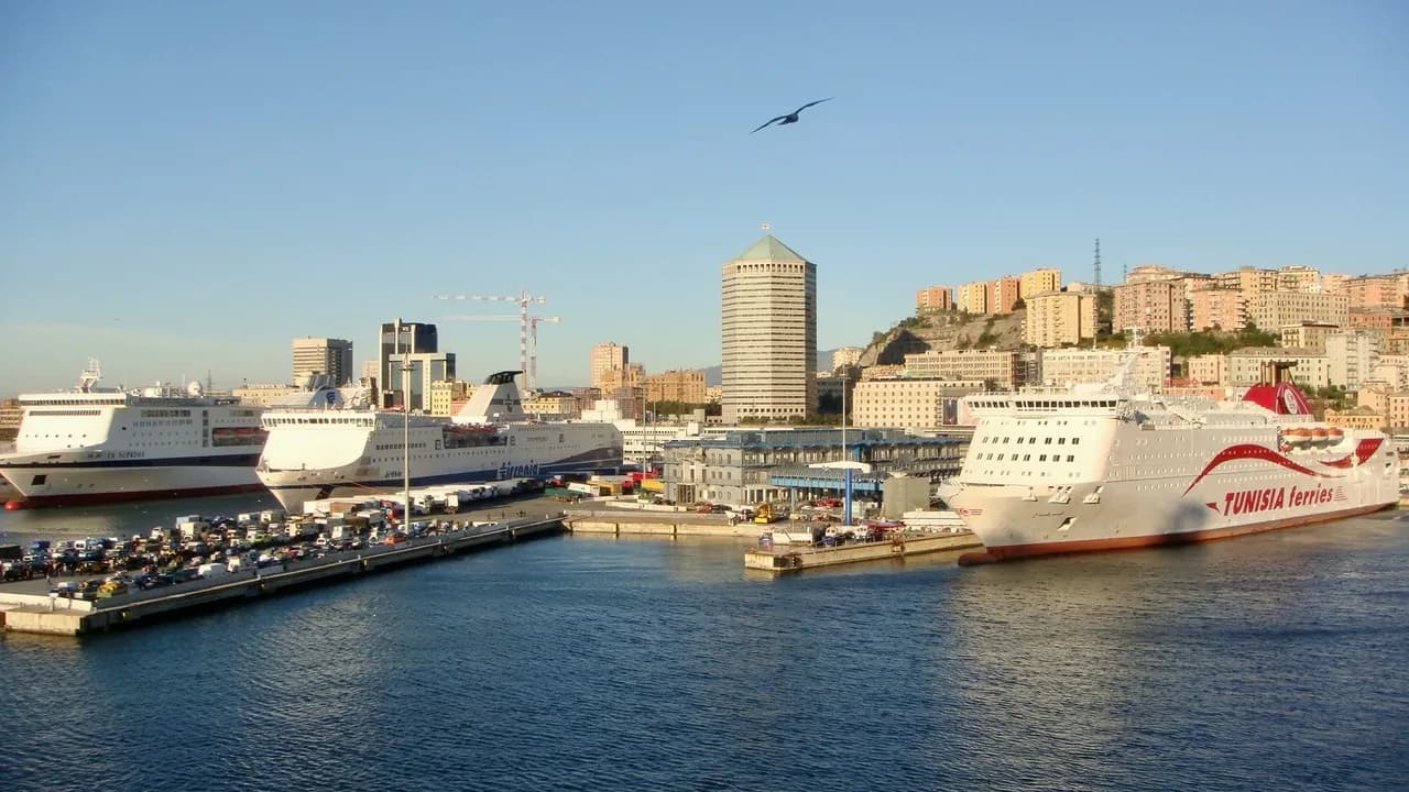 La Goulette Port - De Ferry or Drone, Tunisia