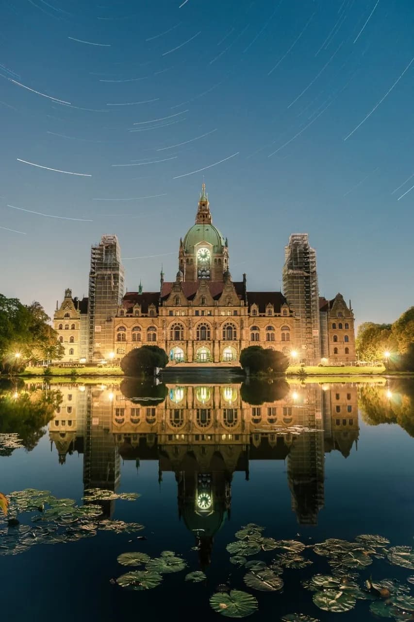 Neues Rathaus Hannover - Dari Am Ende vom Maschteich, Germany