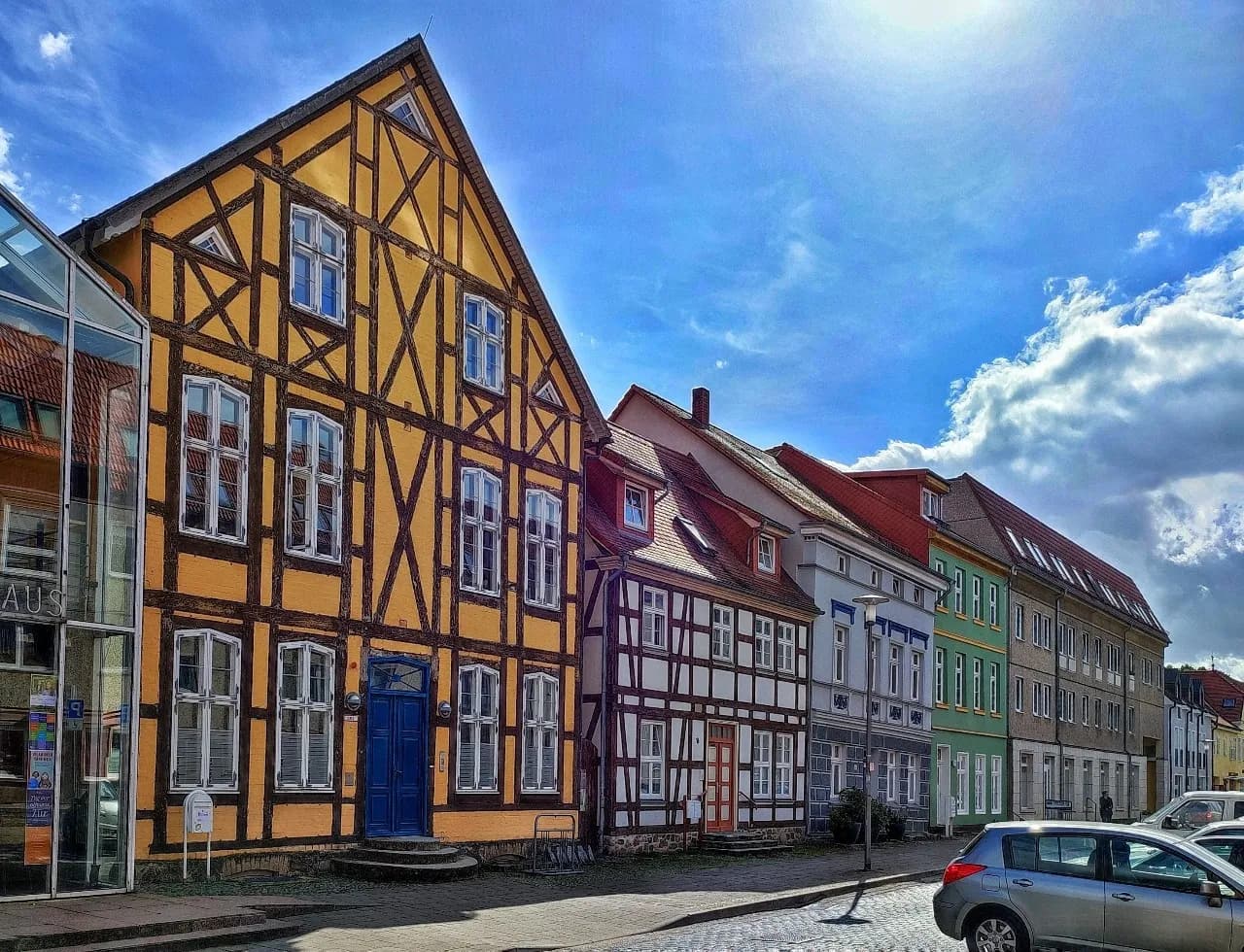 Ältesten Häuser von Neubrandenburg - Dari Pfaffenstraße, Germany