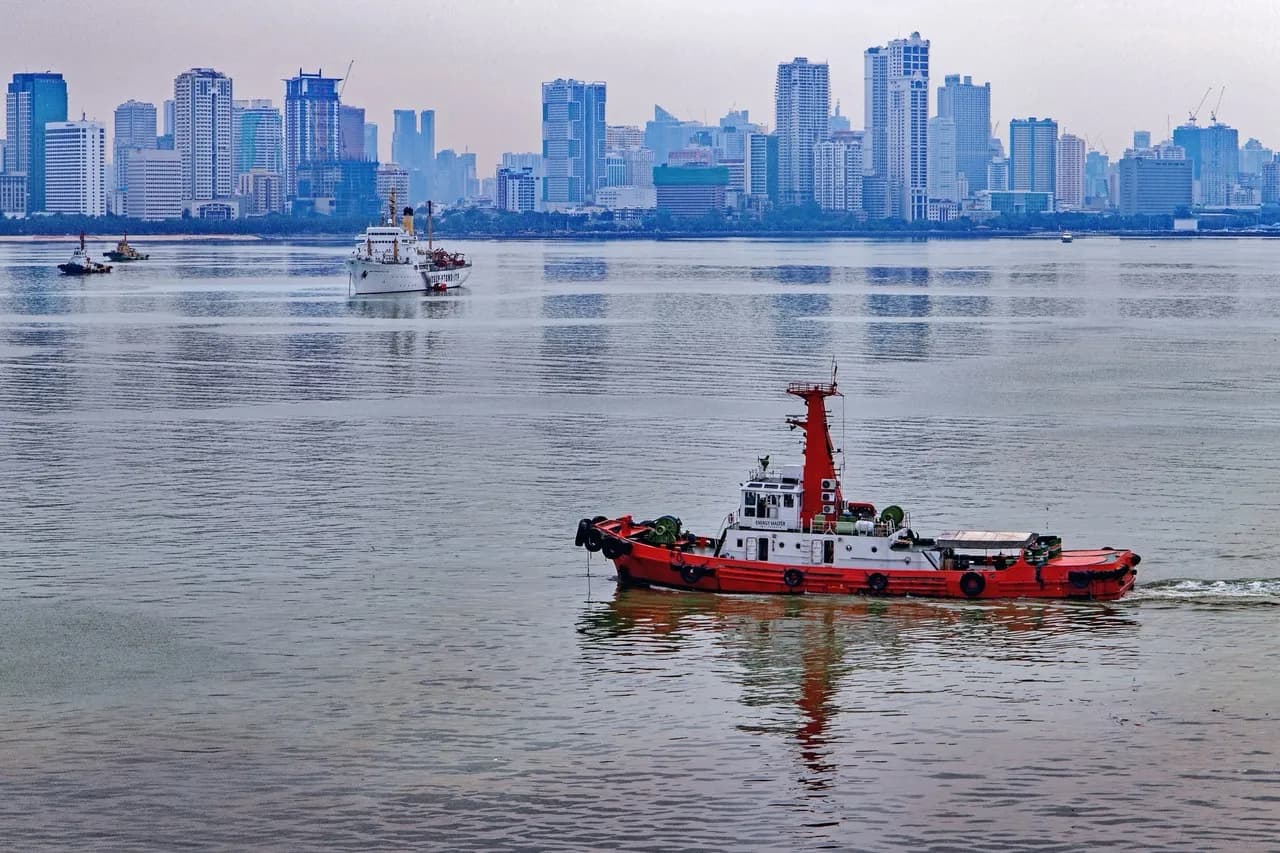 Manila Skyline - From Manila South Break Water, Philippines