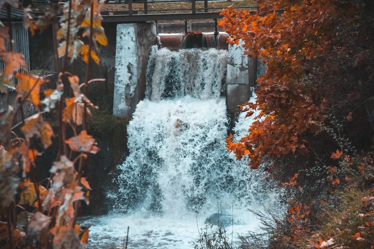 Aleksupite waterfall - Da Kuldiga city, Latvia