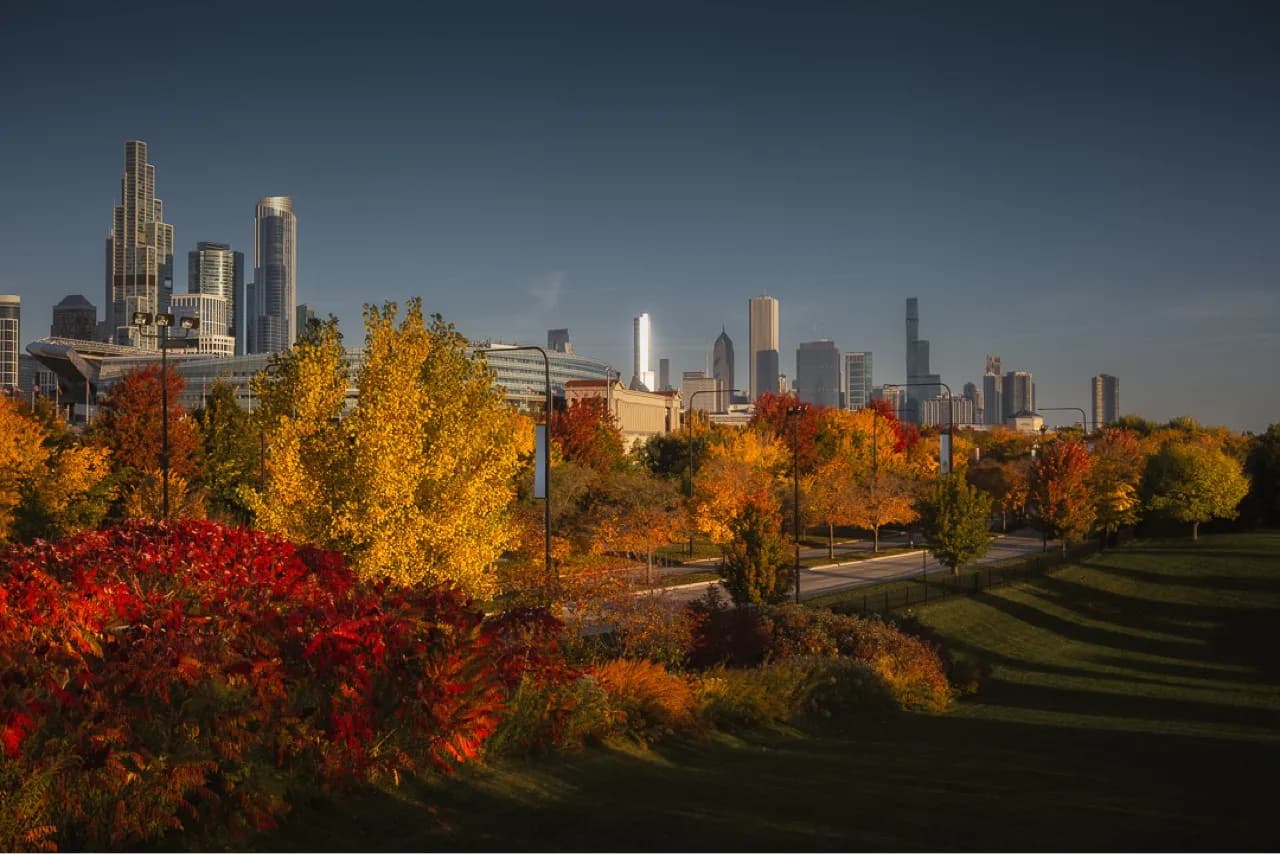 Solider Field, Chicago - Von Sled hill southeast of Solider Field, United States