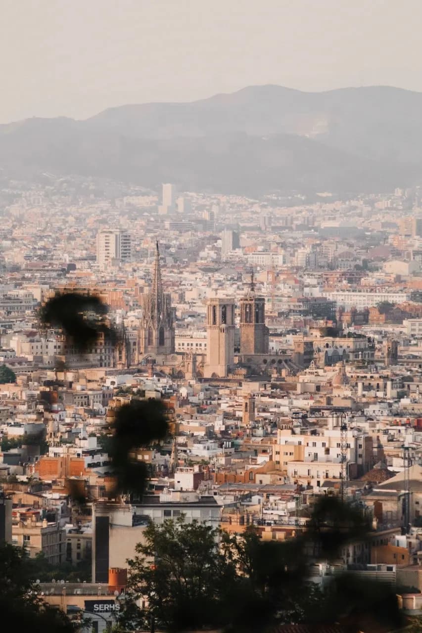 Cathedral of Barcelona - Frá Mirador de l'Alcalde, Spain