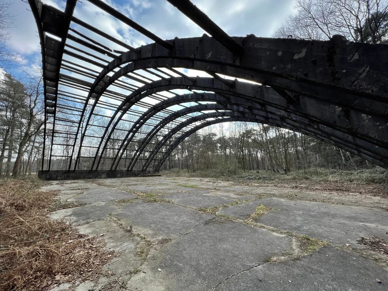 Fliegerhorst, rundbogen hangar - Germany