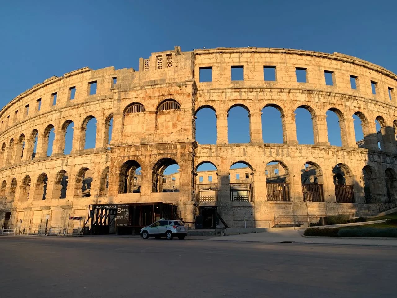 Pula Amphitheater - Dari Main entrance, Croatia