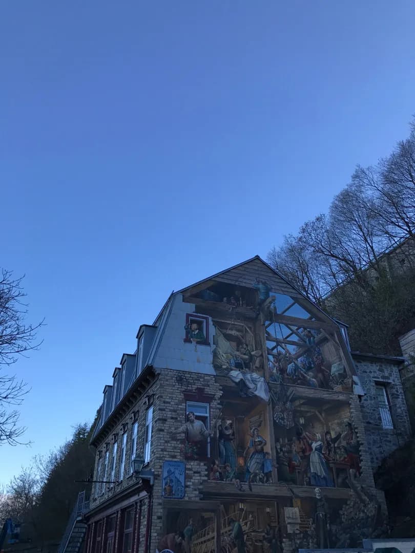 Neptune Inn Mural - Von Rue du Petit Champlain, Canada