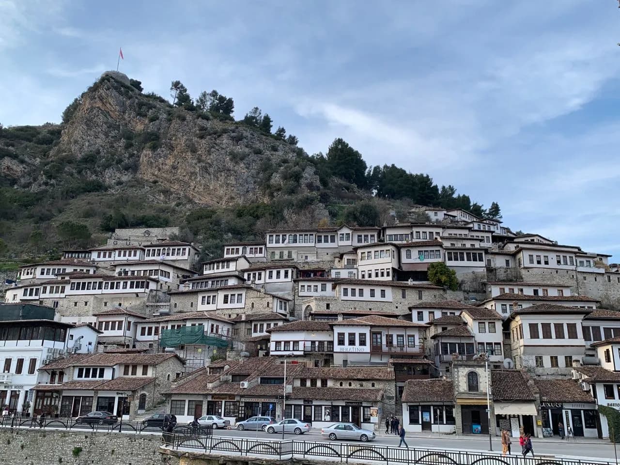 Old town and Berat Castle - De Bridge, Albania