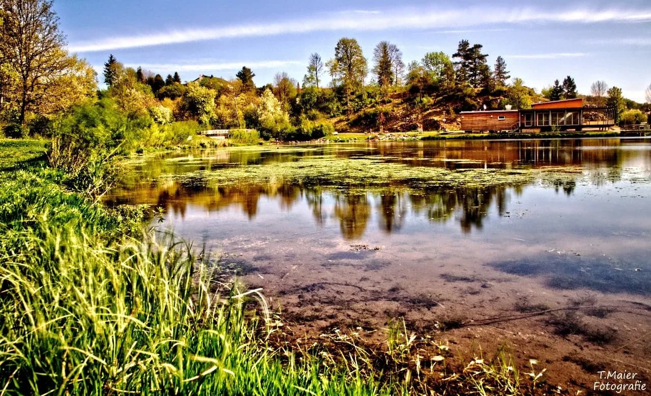 Am Lauchertsee im Frühling - 来自 Vom Ufer des Sees, Germany