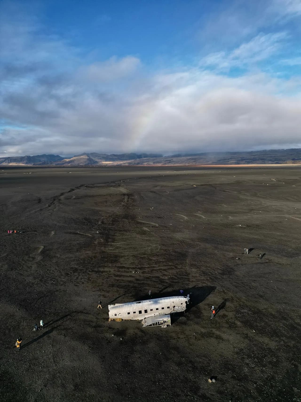 Solheimasandur Plane Wreck - از Drone, Iceland