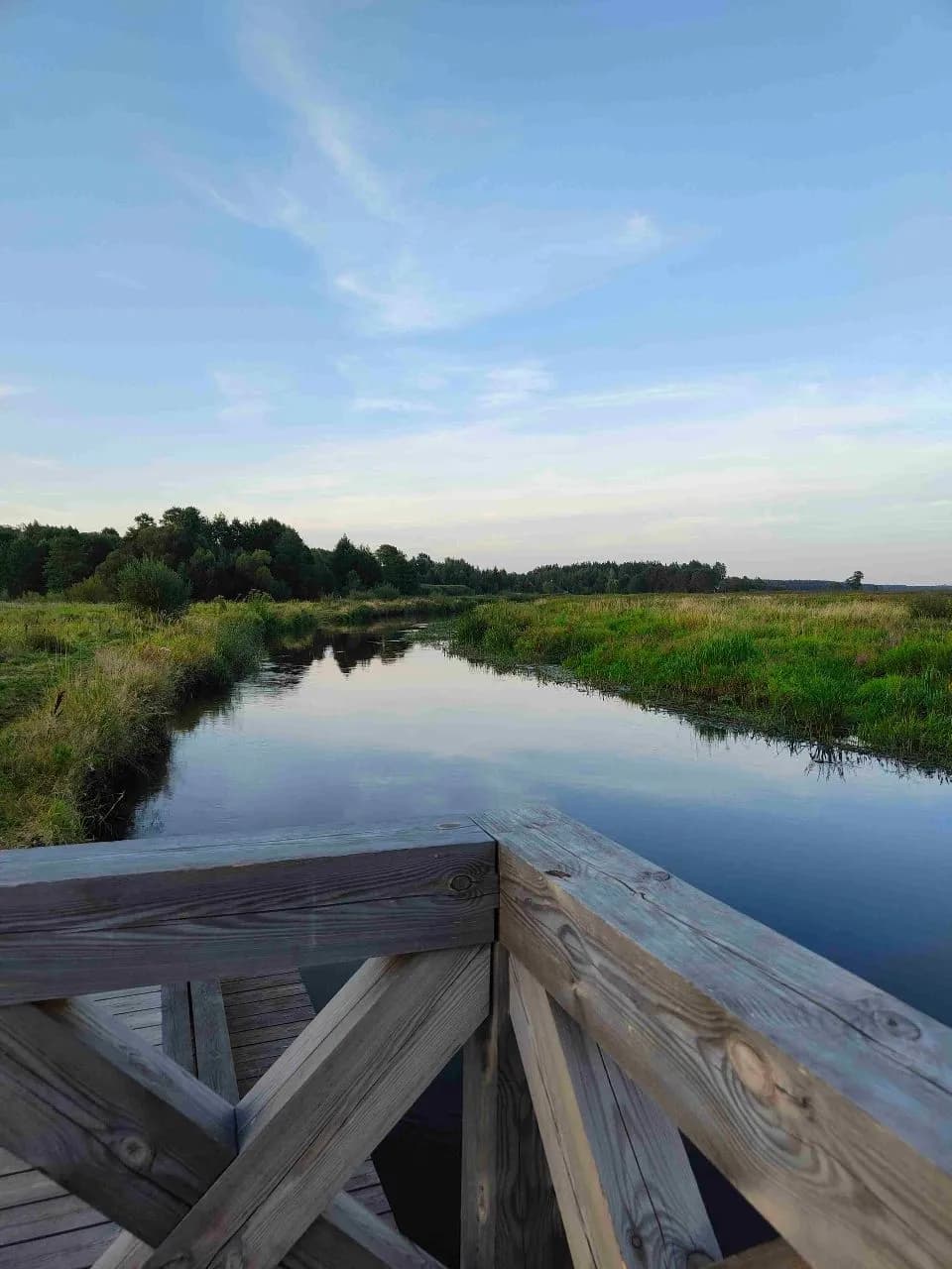 Rzeka narev - Z Pomostu - Taras widokowy - kładka, Poland