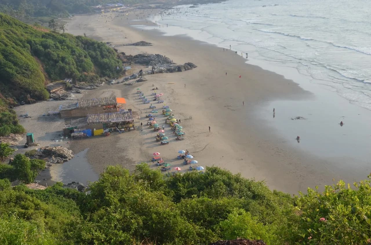 Vagator beach - Kimdən Chapora fort, India