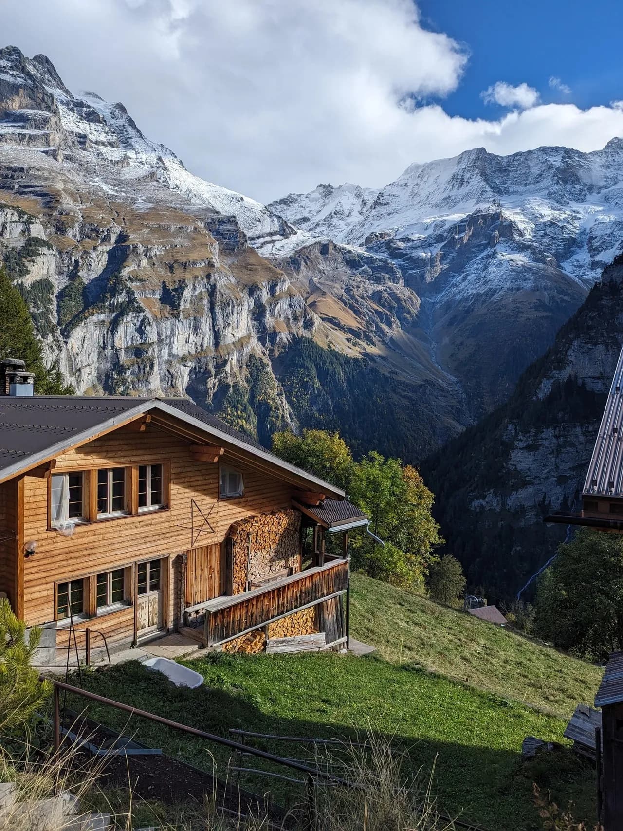 Gimmelwald's Mountains - Från Auf der Fluh, Switzerland