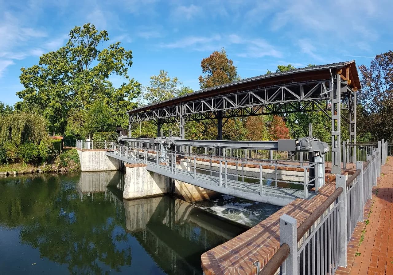 Wehr Neue Schleuse - З Lübben, Germany