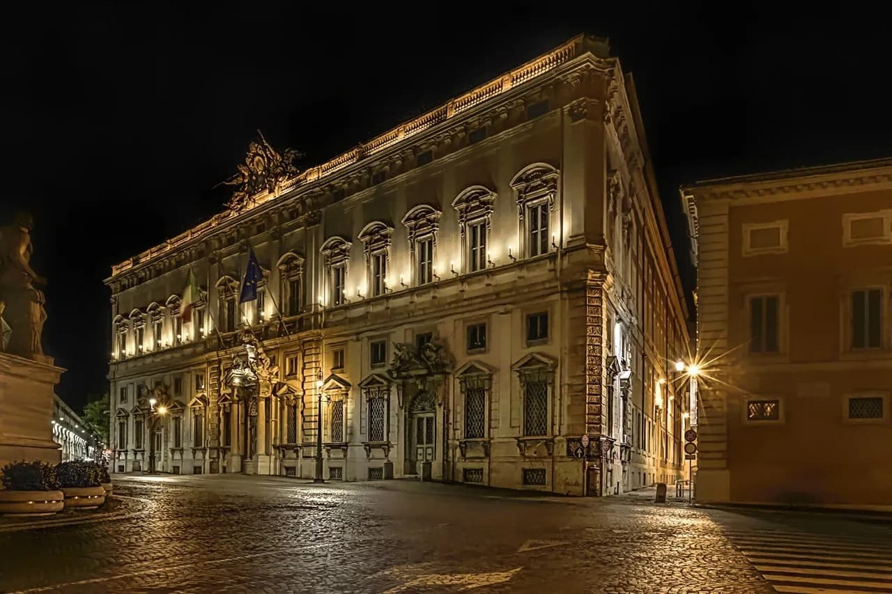 Constitutional Court of Italy - Frá Quirinal Obelisk, Italy