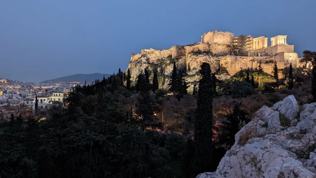 Acropolis of Athens - Från Areopagus Hill, Greece