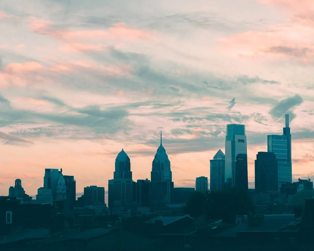 Skyline Philadelphia - З The National Shrine of St. John Neumann Rooftop, United States