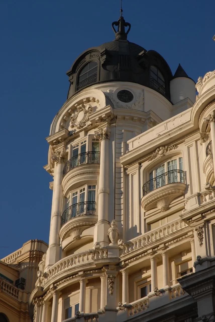 Gran Vía's Buildings - Desde Calle de la Abada, Spain