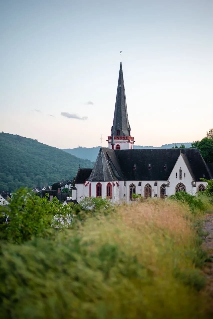 St maximus church - From The gravel path underneath the ruin, Germany