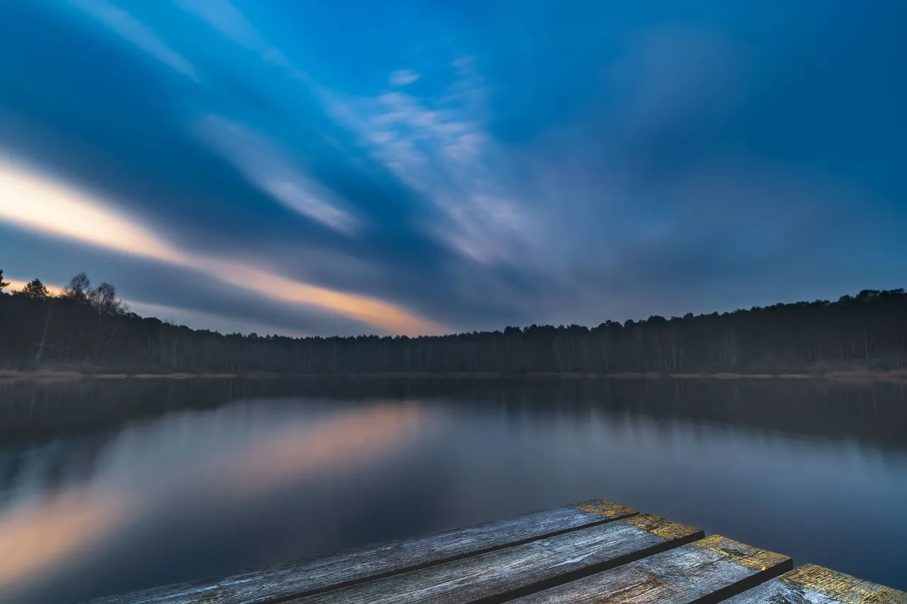 Lake Czarne in Włocławek - Poland