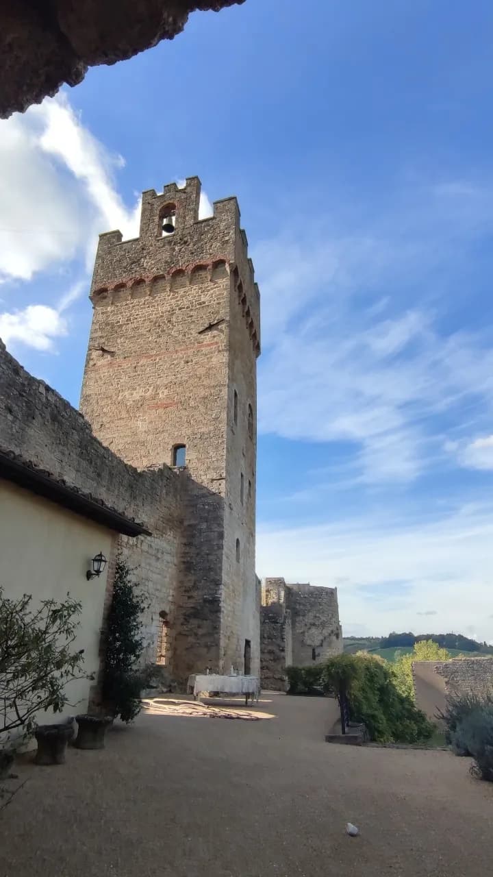 Rocca di Staggia - Kimdən Cortile, Italy