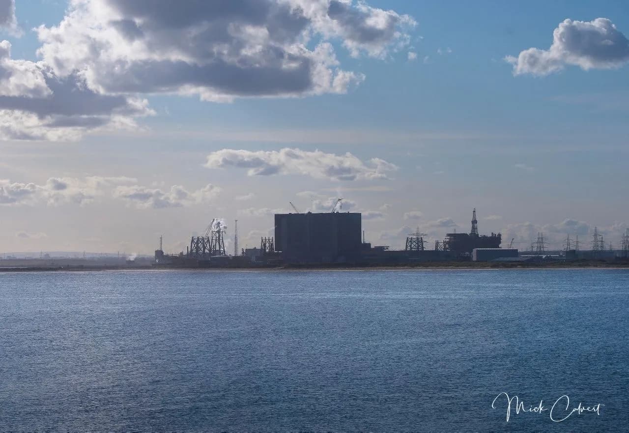 Hartlepool Power Station - Dari South Gare Beach, United Kingdom