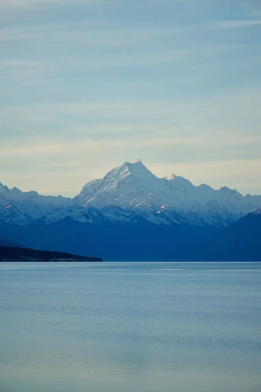 Aoraki Mount Cool - От Across Lake Pukaki, New Zealand