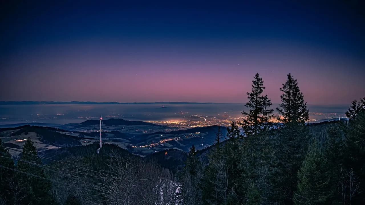View from Schauinsland - Z Schauinsland Bergstation, Germany