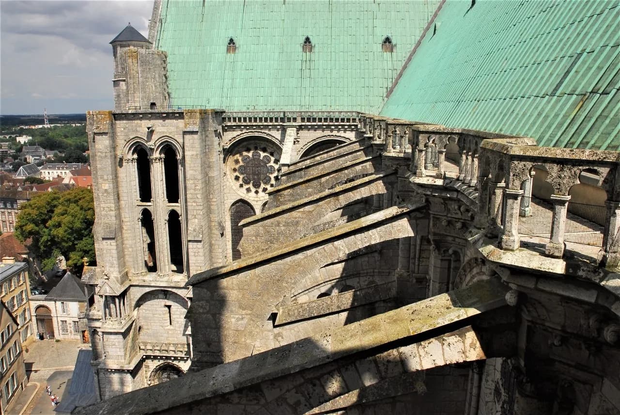 Our Lady of Chartres Cathedral - Frá Terrace, France