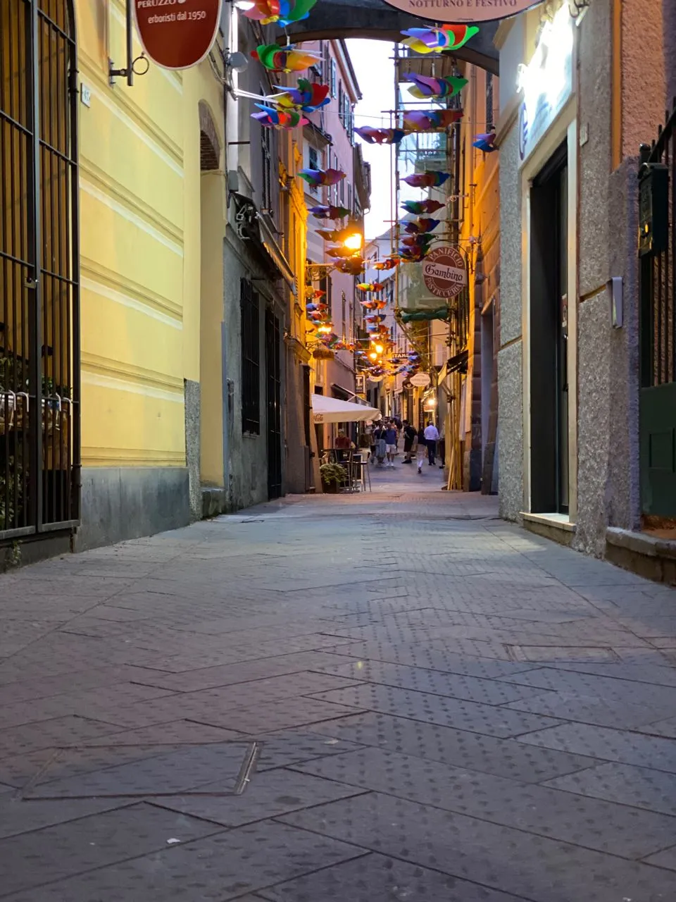 Arenzano street at night - Frá Via Edoardo Ghinglini, Italy