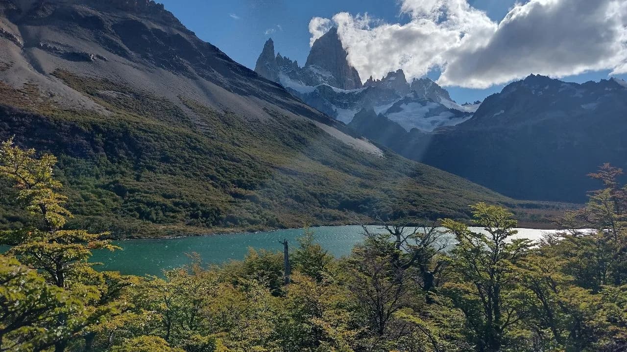 Fitz Roy - 来自 Lagunas Madre e Hija - Lado Este, Argentina