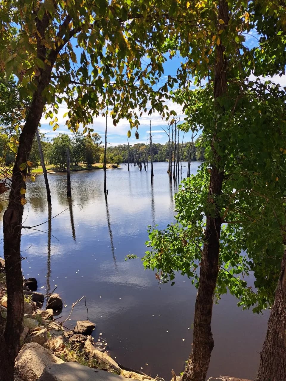Jaskson Island lake - De Lake on south side of road, United States