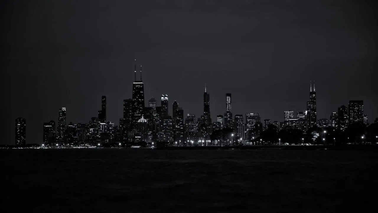 Chicago Skyline - Frá Fullerton Beach looking south, United States