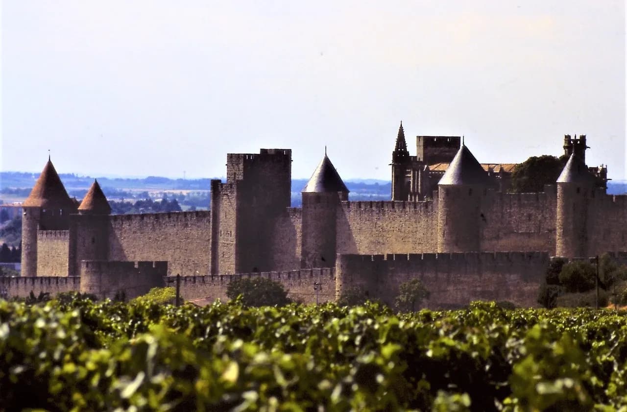 Carcassonne Castle Panorama View Point - France