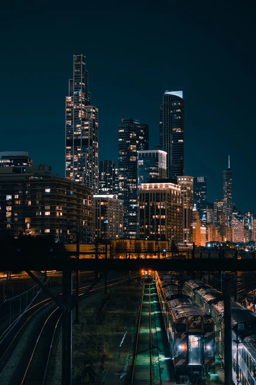 Chicago - Desde 18th St Metra Station West Pedestrian Bridge, United States