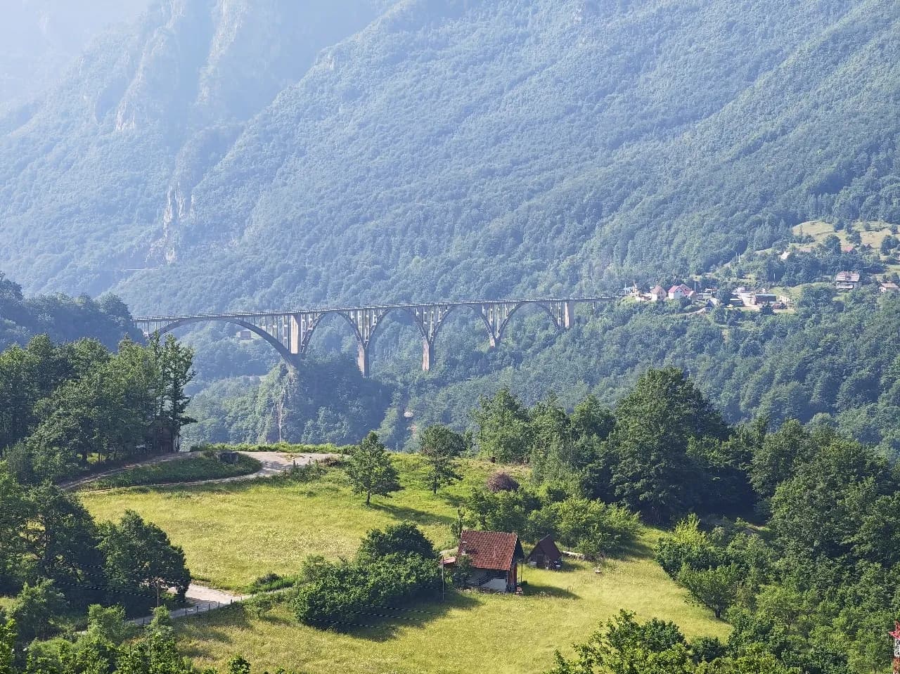 Tara bridge - จาก Suza Evrope restaurant, Montenegro